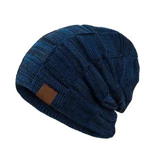 Gorros de punto grueso a la moda, tocado cálido y acogedor, ropa de calle moderna, informal, Unisex, moda de invierno, gorro suave jacquard - Product Image 3