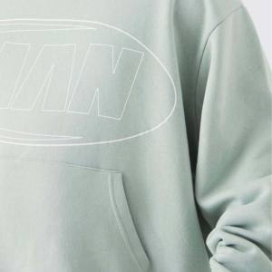 Sweat-shirt à capuche surdimensionné de haute qualité pour hommes en relief de haute qualité avec logo personnalisé Sweat-shirt à capuche pour garçons avec impression 3D - Product Image 3