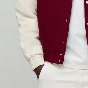 OEM Custom <b>Real</b> <b>Leather</b> Varsity <b>Jacket</b> Free Design Embroidered Logo Letterman <b>Jacket</b> College <b>Jacket</b> winter <b>jacket</b> - Product Image 3