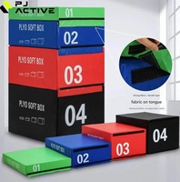 PINJIAN Primal Strength 4-en-1 Mousse Souple Plyo Box Gymnastique Saut Fitness Saut Formation Saut Boîte