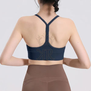 บราโยคะลายสก็อตสำหรับผู้หญิงผ้าสแปนเด็กซ์/ โพลีเอสเตอร์แห้งเร็วแบบยืดกลับได้ผ้าแห้งเร็วเป็นมิตรกับสิ่งแวดล้อม - Product Image 5