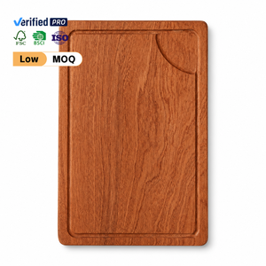 <span class=keywords><strong>Planche</strong></span> à découper en bois d'ébène <span class=keywords><strong>avec</strong></span> rainure profonde pour les jus et réservoir d'angle pour servir fruits, pain et autres aliments en cuisine - Product Image 1