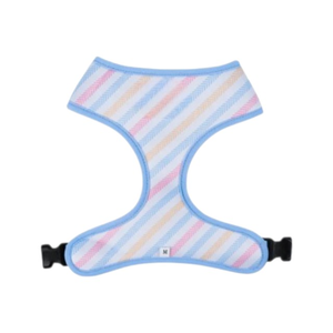 Harnais pour chien réglable à motif floral bleu clair, fermeture à boucle, style mignon pour petits chiens - Product Image 4