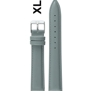 Bracelet de montre intelligent unisexe 670XL L gris en cuir de luxe avec boucle en acier inoxydable, souple et réglable, pièce de rechange pour montre - Product Image 1