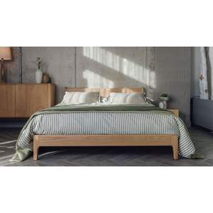 Cama minimalista de madera de teca Indonesia - Product Image 1