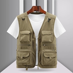 Spring New <b>Men</b> Outdoor Casual Vest <b>Men</b> Solid Breathable Multi-Pocket Photography Fishing Vest <b>Jacket</b> High Quality <b>jacket</b> for <b>men</b> - Product Image 5