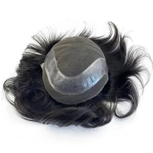 Pelucas de Cabello Humano Natural para Hombres, Aspecto Realista, Estilo Personalizable, Suaves y Duraderas, Pelucas de Cabello Humano de Alta Calidad en Venta - Product Image 1