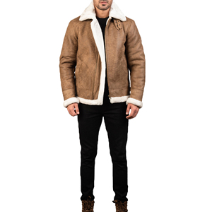 Nouvelle conception confortable, veste en cuir pour homme, best-seller, veste en cuir fourrée pour l'hiver, veste d'hiver pour homme - Product Image 1