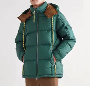 Doudoune matelassée d'extérieur pour hommes personnalisée avec col montant et rembourrage à bulles pour style High Street - Product Image 2