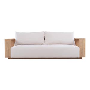 Juego de Muebles de Jardín de Madera de Teca Moderna para Hotel, Estilo Rústico, Sofá de 2 Plazas, Muebles de Exterior Ecológicos, Sofá de Patio Desmontable - Product Image 2