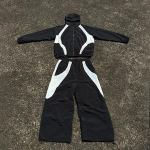 High Quality Custom Logo Jogging <b>Wind</b> <b>Breaker</b> Tracksuit Sets Half Zip up Men Oversized Nylon Windbreaker Tracksuit For Men's - Product Image 1