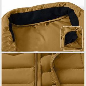 Chaleco Acolchado de Invierno para Hombre, Más Vendido al por Mayor, Chaqueta Impermeable con Cuello Alto de Lona - Product Image 5