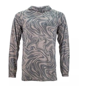 Chemise de pêche à capuche à séchage rapide pour hommes, vêtements de pêche à manches longues, respirant, couleur personnalisée, 2022 - Product Image 4