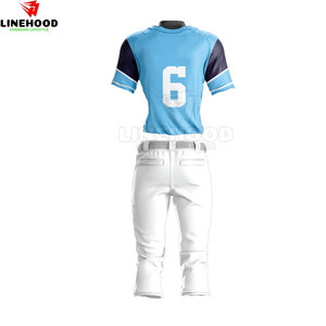Conjuntos de uniformes de béisbol y softbol transpirables hechos a medida OEM venta al por mayor con estilos de nombre de equipo - Product Image 2