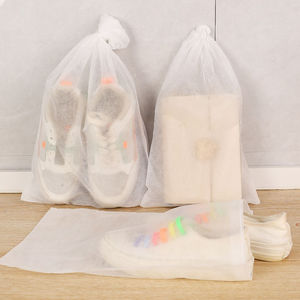 Sacs d'emballage pour chaussures en PP non tissé, écologiques, durables, réutilisables, avec cordon de serrage, pour le voyage, le rangement et la protection contre la poussière - Product Image 5
