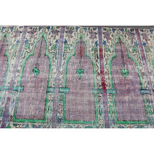 Tapis de 3,8 x 18,3 pieds, tapis turc vintage, tapis persan en laine rouge - Product Image 5