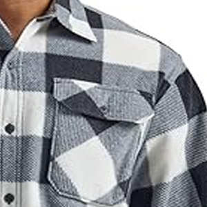 Chemise en flanelle pour homme de style luxueux, vente chaude, anti-rides, haute qualité, prix raisonnable, chemise en flanelle pour homme à manches longues - Product Image 2