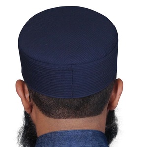 Musulmán diseños más populares hombres gorra Namaz oración Kufi mezquita islámica sombreros poliéster 100% algodón Masjid gorras con logotipo personalizado - Product Image 1