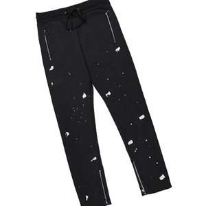 Venta al por mayor precio barato logotipo personalizado Slim Fit chándales de peso pesado de los hombres acampanados apilados chándal de pierna recta para los niños - Product Image 4