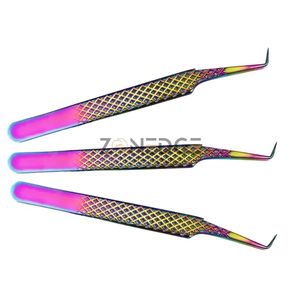 Pince à épiler d'extension de cils de qualité supérieure Volume de marque privée Logo personnalisé Pince à épiler en acier inoxydable par Zonedge - Product Image 2