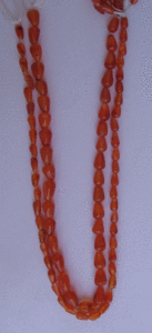 Perles en agate cornaline en forme de goutte d'eau, élégantes et brillantes, pour la fabrication de bijoux - Product Image 1
