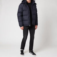 Vestes pour hommes, vestes pour hommes, veste pour homme Nouvelles tendances veste en polyester avec fermeture à glissière veste d'hiver à capuche bouffante