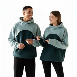 เสื้อฮู้ดดี้โอเวอร์ไซส์แบบกำหนดเองสำหรับผู้ชาย ผ้าหนา 500 กรัม ทรงโอเวอร์ไซส์ ผ้าเฟรนช์เทอร์รี่ ไหล่ตก ตัดสั้น ปรับแต่งได้ - Product Image 4