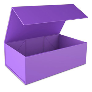 Purple Wholesale Luxury Hair Wig Packaging Box Closure Custom Logo Magnetic Gift Box Package Top Quality