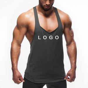 GAF Wholesale Sports Men <b>Bodybuilding</b> Fitness Running Tank Top Muscle Singlet Sleeveless Travel <b>Vest</b> Gym Custom Logo Tank Top - Product Image 3