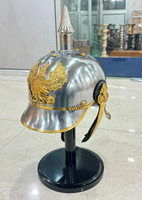 Casque allemand Pickelhaube ACIER Officier impérial prussien à pointes Casques de la Première et de la Seconde Guerre mondiale Réplique