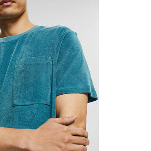 Camiseta de Manga Larga con Cuello Redondo para Hombre, Estilo Urbano, de Mezclilla, Bordada con Estampado Personalizado - Product Image 2