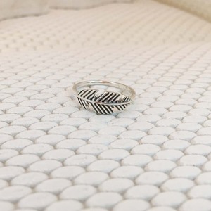 Bijoux fins de mariage 925 bagues en feuille d'argent bague minimaliste en argent sterling 925 minimaliste mignon 925 bagues en argent pour filles - Product Image 3