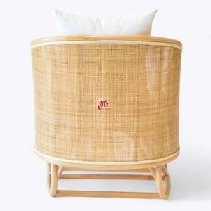 Hand Mimbre Rattan Lounge Silla natural Muebles elegantes para cocina Sala de estar Estilo de silla Bohemia Hecho en Vietnam - Product Image 3