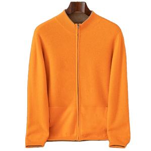 Nuevo Producto, Sudadera de Punto de Lana para Hombre, Cuello Alto a Media Altura con Cremallera de Doble Cara, Otoño Invierno, Ropa Casual para Hombre - Product Image 1