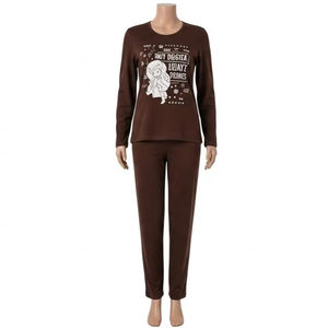 Ropa de Dormir de Punto de Algodón para Mujer, Estampado Digital, Suave y Transpirable, Ropa de Casa, Venta al por Mayor - Product Image 1