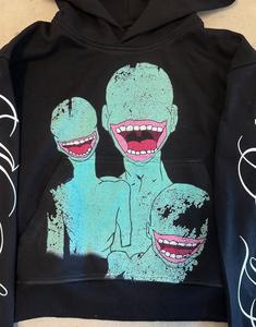 Sudaderas con Capucha Estampadas, Logotipo Personalizado, Gruesas, Holgadas, con Hombros Caídos, Sudaderas con Capucha para Hombre, Ropa Urbana - Product Image 3