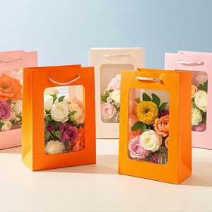 MT02 Saint Valentin Mère Plot Emballage Cadeau Bouquet Fleur Sac en papier personnalisé - Product Image 2