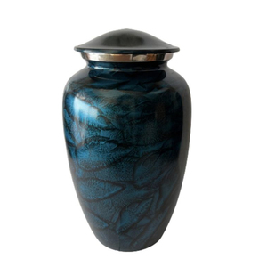 Human Ashes <b>Memorial</b> <b>Pet</b> Urn Luxurious Grey Black And Gold Stripes Of Cremation Urn Stands Flowing Gown Urns Factory Price - Product Image 3
