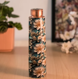 Trending Design Lemons Enamel Printed Pure <b>Copper</b> <b>Water</b> <b>Bottle</b> Good for Kids School Yoga Office Usage <b>Copper</b> <b>Water</b> <b>Bottle</b> - Product Image 6