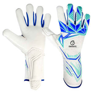 Guantes de Portero Juveniles de Cuero, Proveedor Directo de Fábrica OEM al por Mayor, Logotipo y Diseño Personalizados, Impresión Digital, Cierre de Velcro - Product Image 4