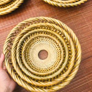 Natural Hand Woven Bamboo <b>Trivet</b> - Multi Purpose Kitchen Accessory, Heat Resistant for Pots and Pans - Product Image 5