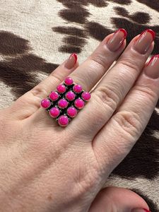 Ajustable hecho a mano caliente Rosa fuego ópalo plata esterlina rectángulo anillo corte ovalado piedra Natural bisel ajuste para bodas fiestas - Product Image 4