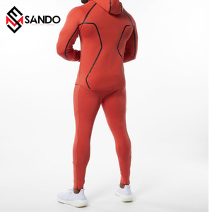 ชุดออกกำลังกายยืดได้ระบายอากาศได้ดีสำหรับฤดูใบไม้ผลิชุดออกกำลังกายสำหรับผู้ชายขนาดพลัสไซส์ออกแบบได้ตามต้องการ - Product Image 4