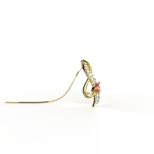 Avarta Jewellery Colgante deslumbrante de oro de 18K para niñas y mujeres - Product Image 3