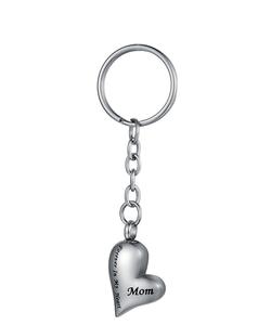 จี้ใส่เถ้าหัวใจสำหรับคุณแม่ทำจากสแตนเลสพวงกุญแจสำหรับงานศพพวงกุญแจที่ระลึกสำหรับผู้หญิงกำหนดขนาดได้ - Product Image 4