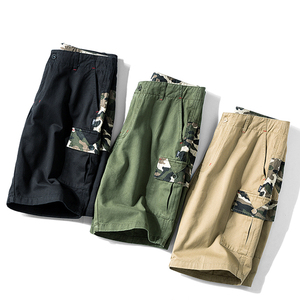 Pantalones cortos Cargo para hombre, pantalones cortos informales, verano, diario, playa, deporte, múltiples bolsillos, hasta la rodilla, pantalones cortos - Product Image 5