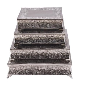 Attractive Designer Hotel Tableware Decoration Accessories Rounded <b>Cake</b> <b>Server</b> Stand Metal Cup <b>Cake</b> Dessert <b>Server</b> Stand - Product Image 4