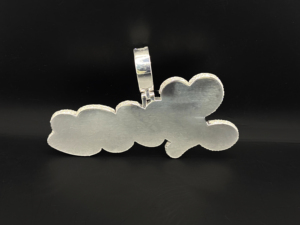 Pendentif Hip Hop en Acier Inoxydable Poli Haute Brillance avec Diamants CZ - Product Image 2