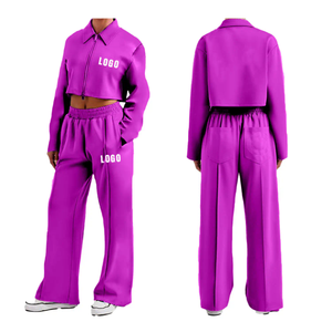 เสื้อครอปและชุดสเวตเตอร์ของผู้หญิงชุดยาว2ชิ้นคลุมเข่าแห้งเร็วระบายอากาศได้จากผู้ผลิตปากีสถาน - Product Image 2