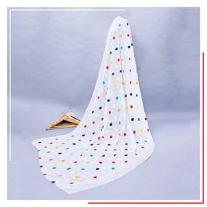 ส่งตรงจากปากีสถานผ้าพันคอพื้นเมืองและผ้าคลุมไหล่ลายจุดสำหรับผู้หญิง - Product Image 2